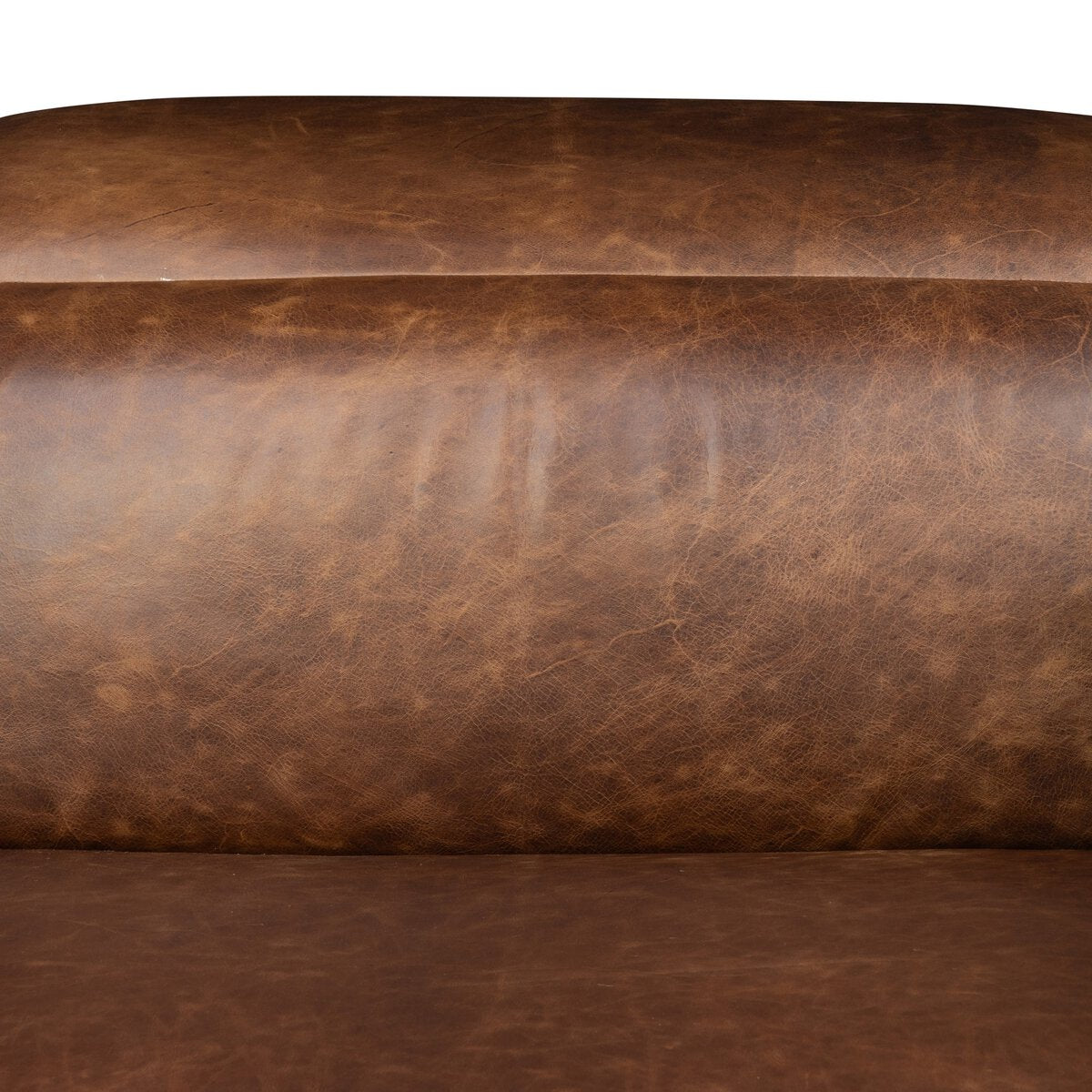 Halima 125" Top Grain Leather Power Motion Sectional - Raleigh Cigar