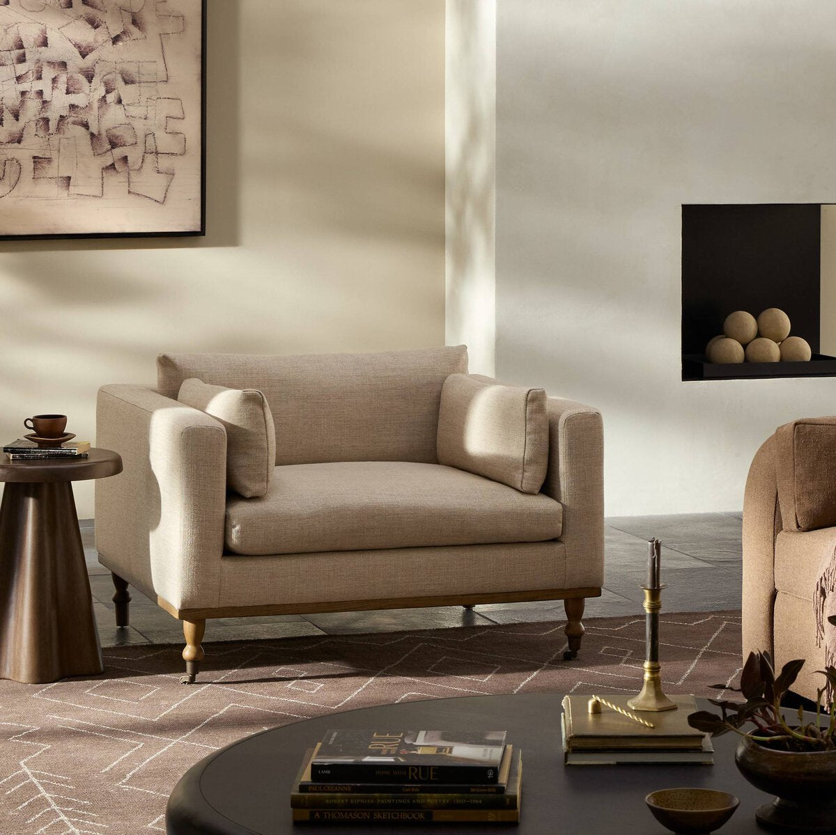 Harlan 43" Upholstered Occasional Chair - Alcala Wheat