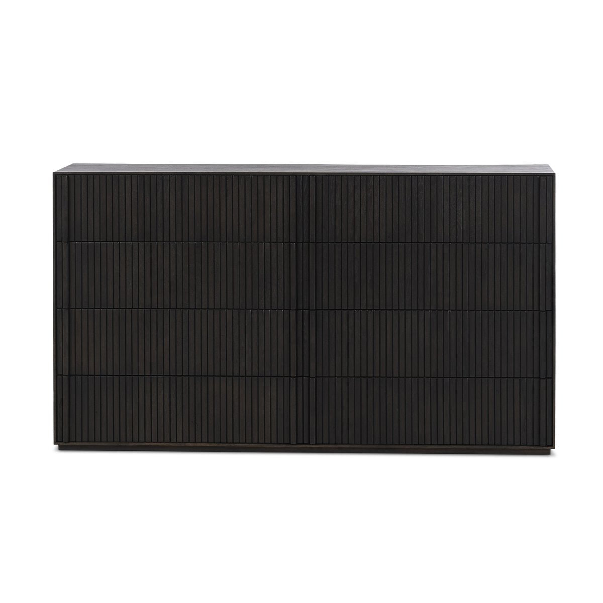 Kienna 75" 6 Drawer Dresser - Smoked Black