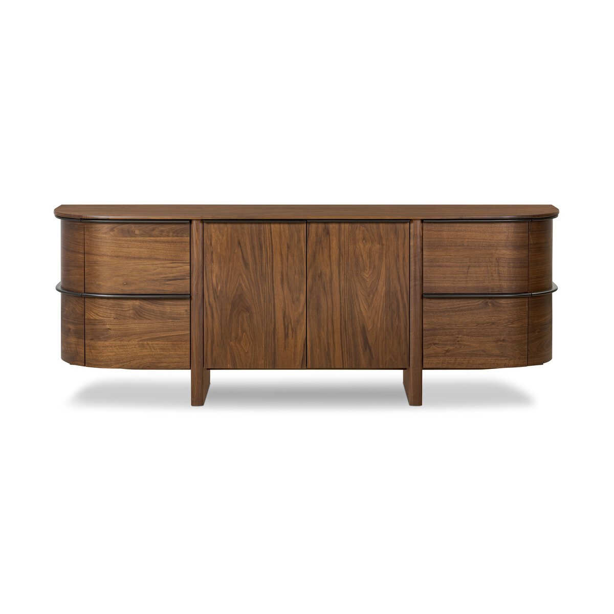 Hartford 82" Rounded Sideboard - Toasted Walnut