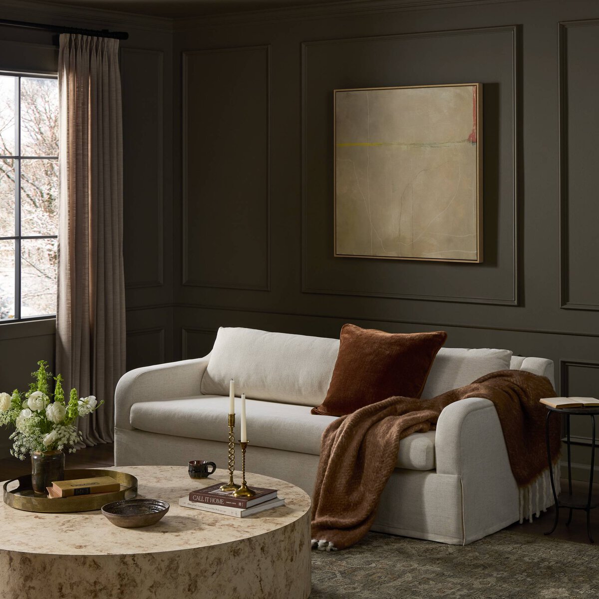 Ulla 82" Bench Cushion Sleeper Sofa - Crypton Nomad Snow