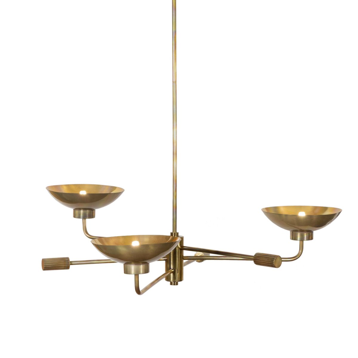 Liora 39" Chandelier - Burnt Brass