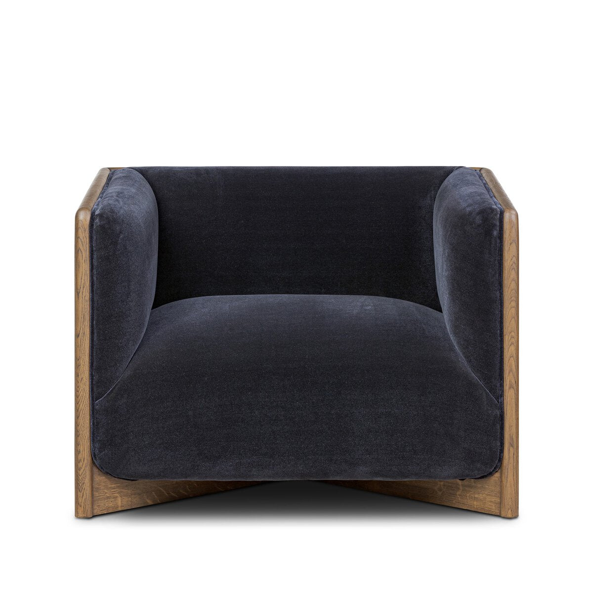 Mateo 38" Chair - Oak + Navy