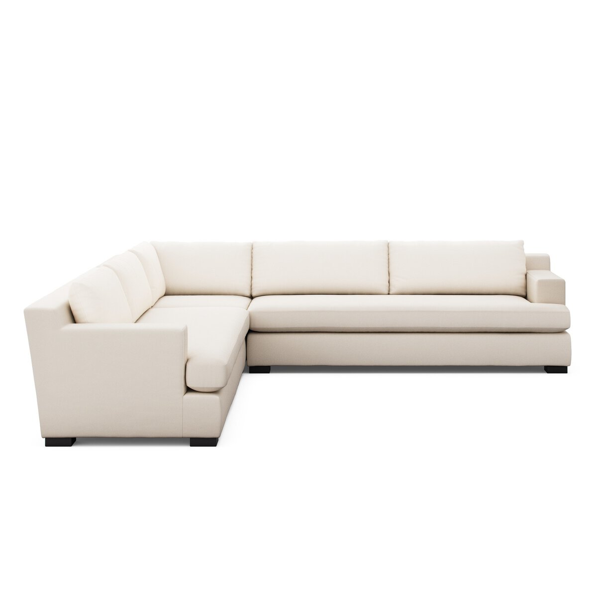 Vondra 131" 3 Piece Modular Sectional - Crypton Nomad Marshmallow