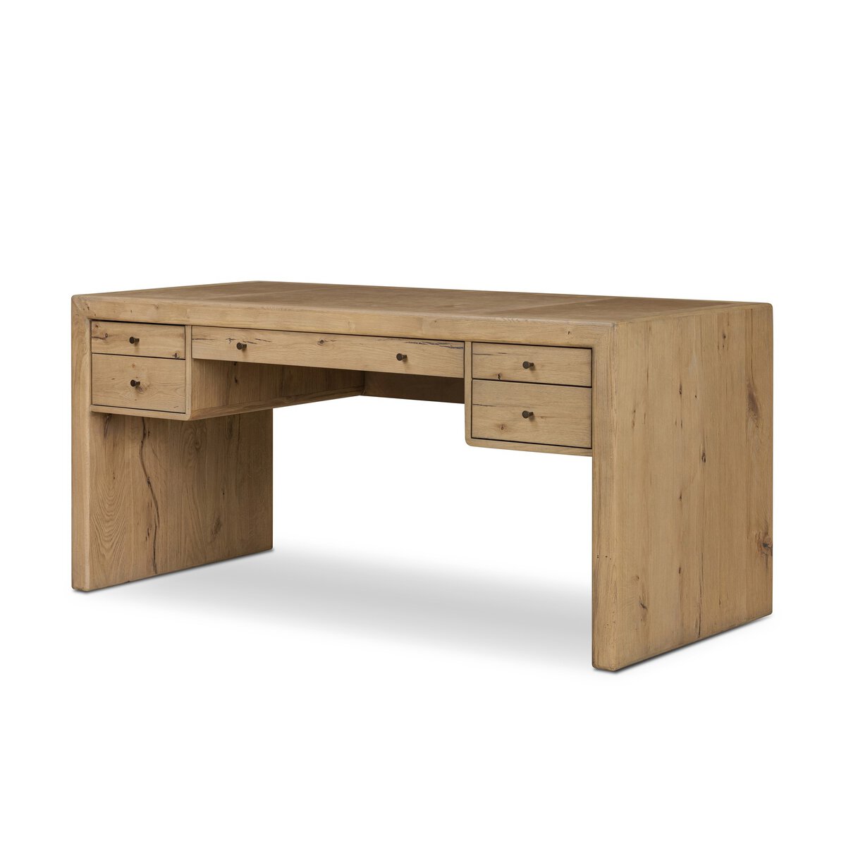 Nino 65" Desk - Aged Natural Oak