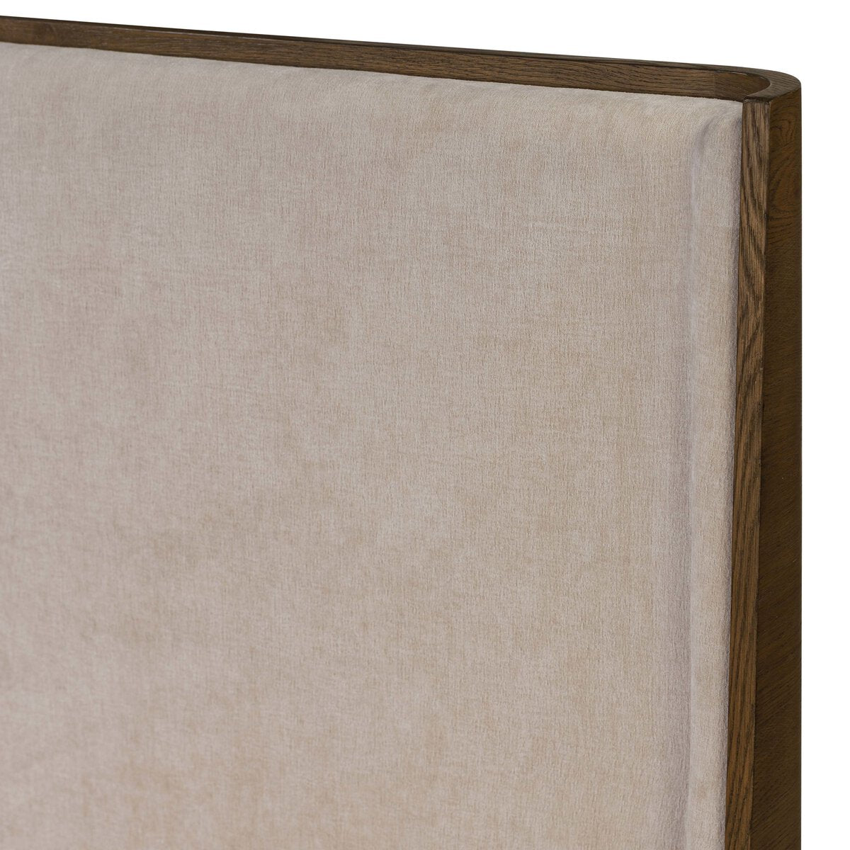 Lorcan 67" Queen Bed - Solid Oak + Blamont Cream