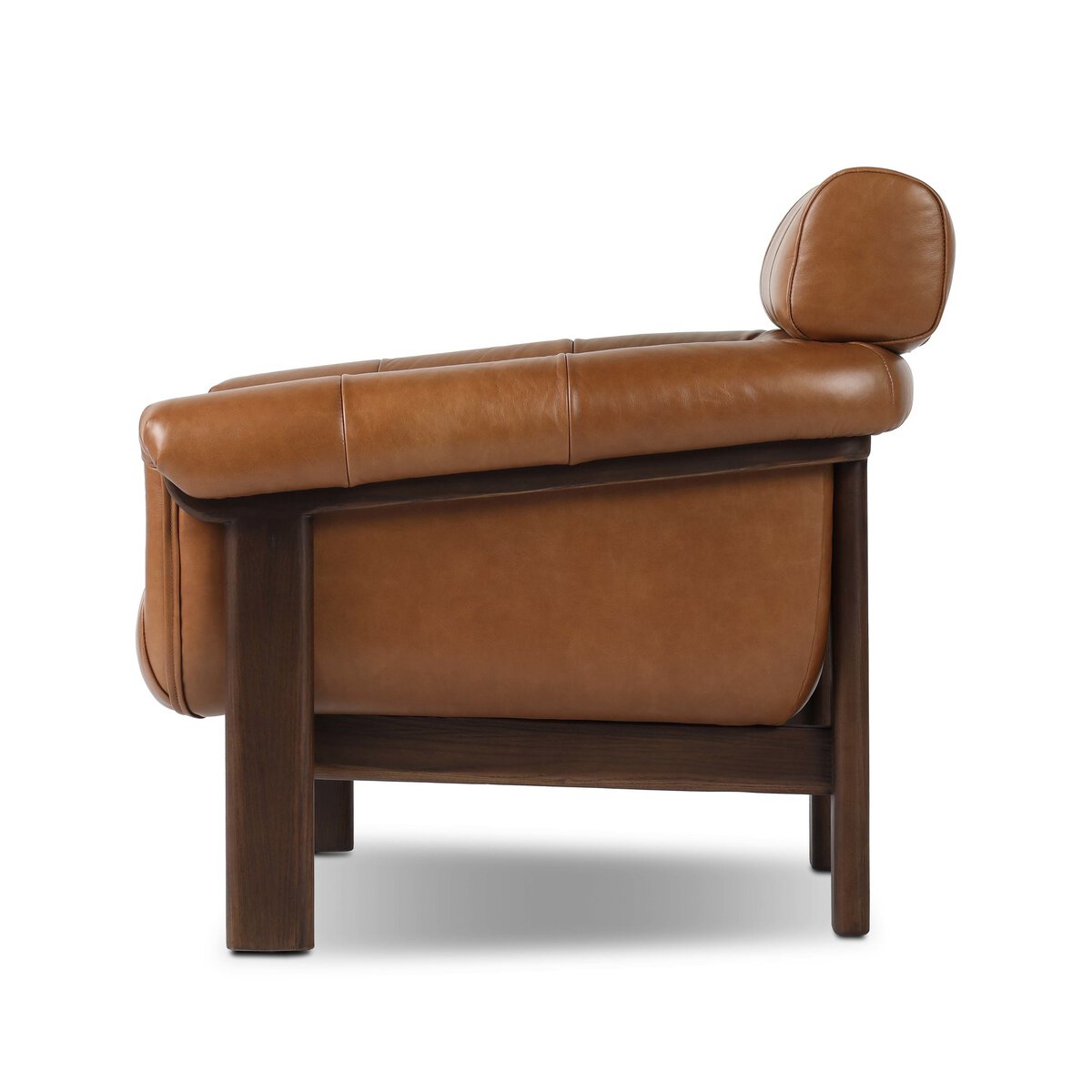 Brisa 37" Top Grain Leather Occasional Chair - Sonoma Chestnut