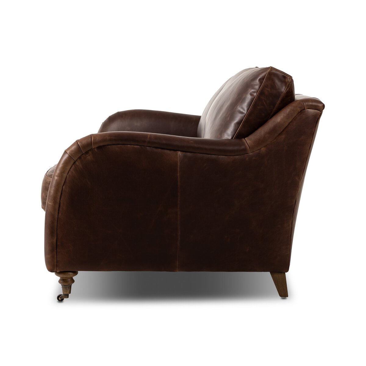 Forest 96" Top Grain Leather Bench Cushion - Raleigh Cigar