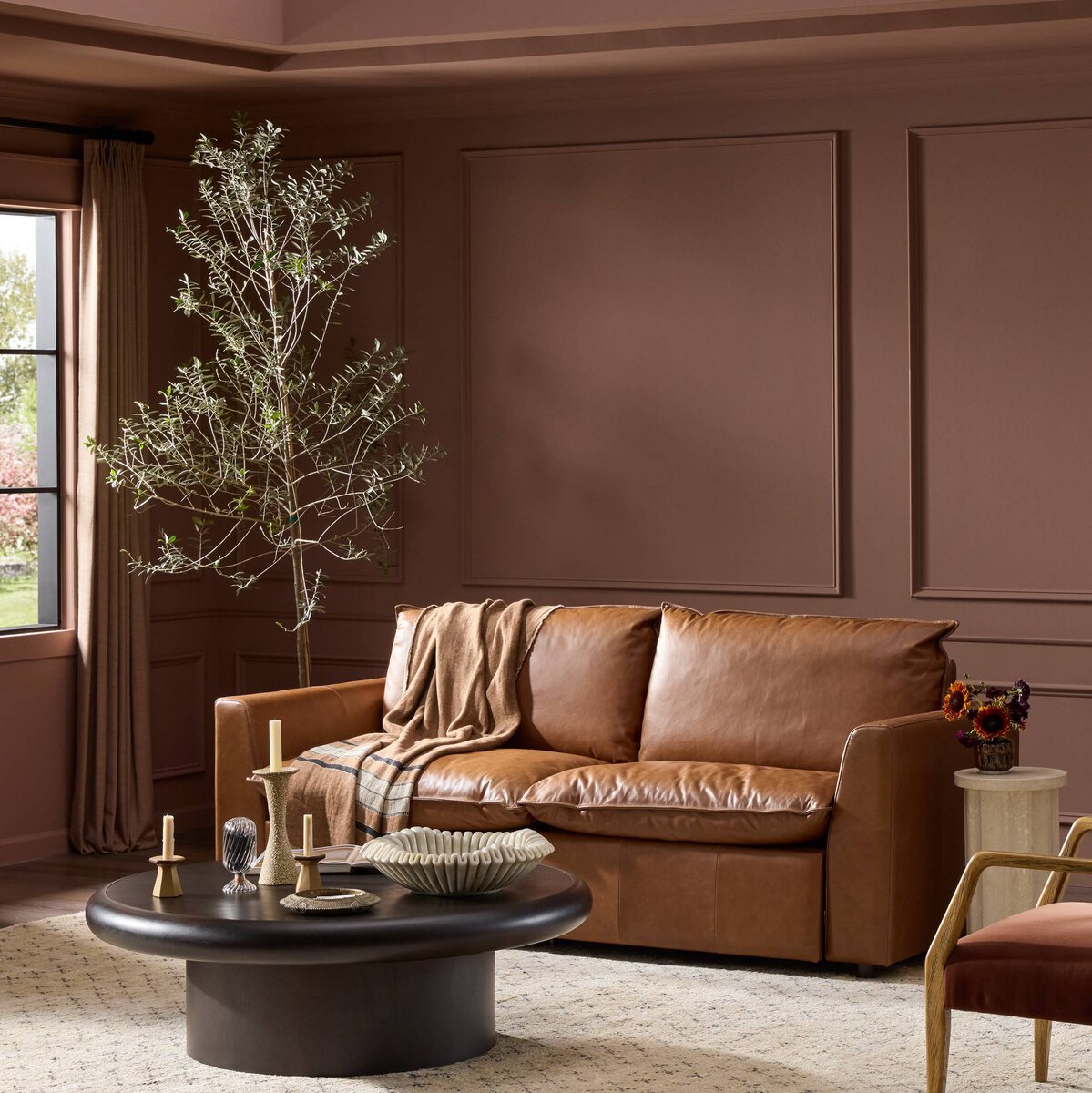 Journee 88" 2 Piece Power Recliner Sofa - Sonoma Chestnut