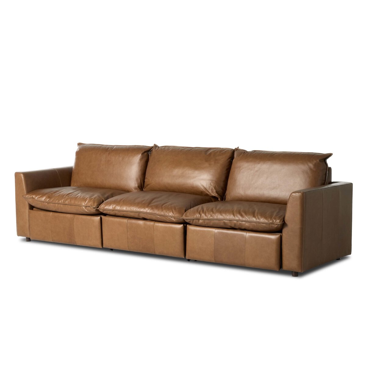Eubanks 127" 3 Piece Modular Sectional - Sonoma Chestnut