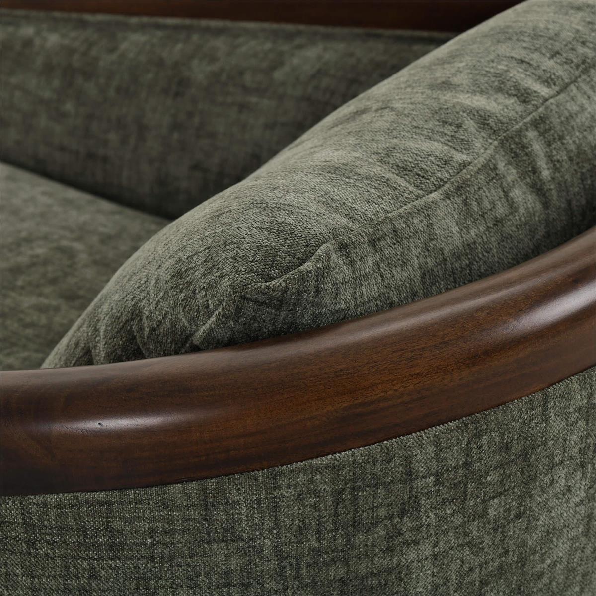 Albans 30" Swivel Chair - Thames Moss Green