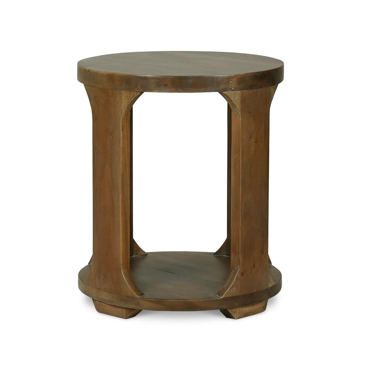 Farah 20" Mahogany End Table - Straw Wash