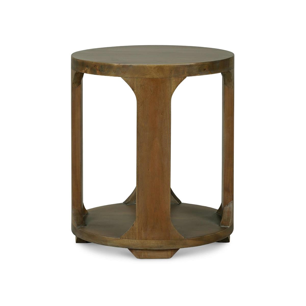 Farah 20" Mahogany End Table - Straw Wash