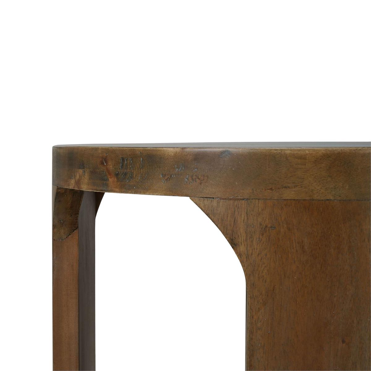 Farah 20" Mahogany End Table - Straw Wash