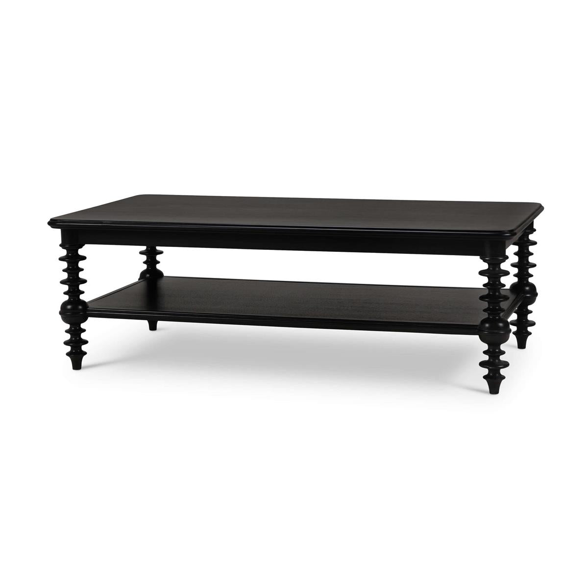 Ronnell 56" Mahogany Coffee Table - Batavia Black