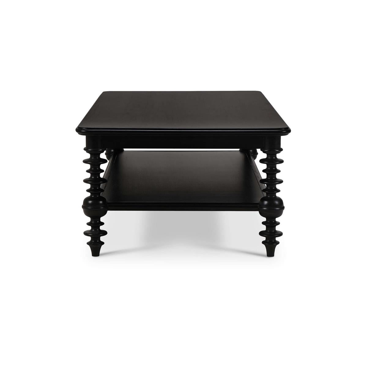 Ronnell 56" Mahogany Coffee Table - Batavia Black