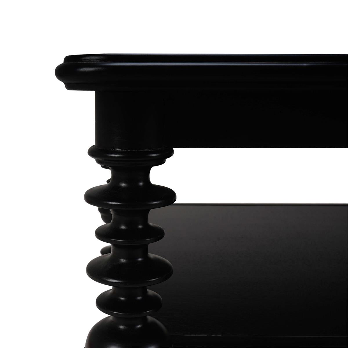 Ronnell 56" Mahogany Coffee Table - Batavia Black