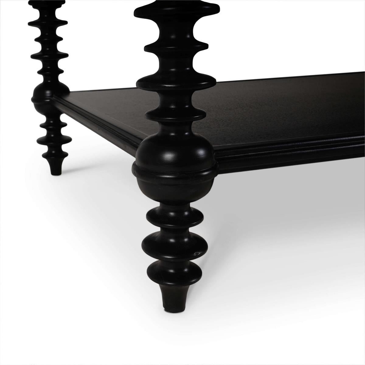 Ronnell 56" Mahogany Coffee Table - Batavia Black