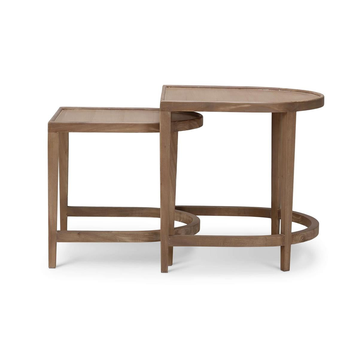 Wren 24" Mahogany Nesting End Tables - Sandbar