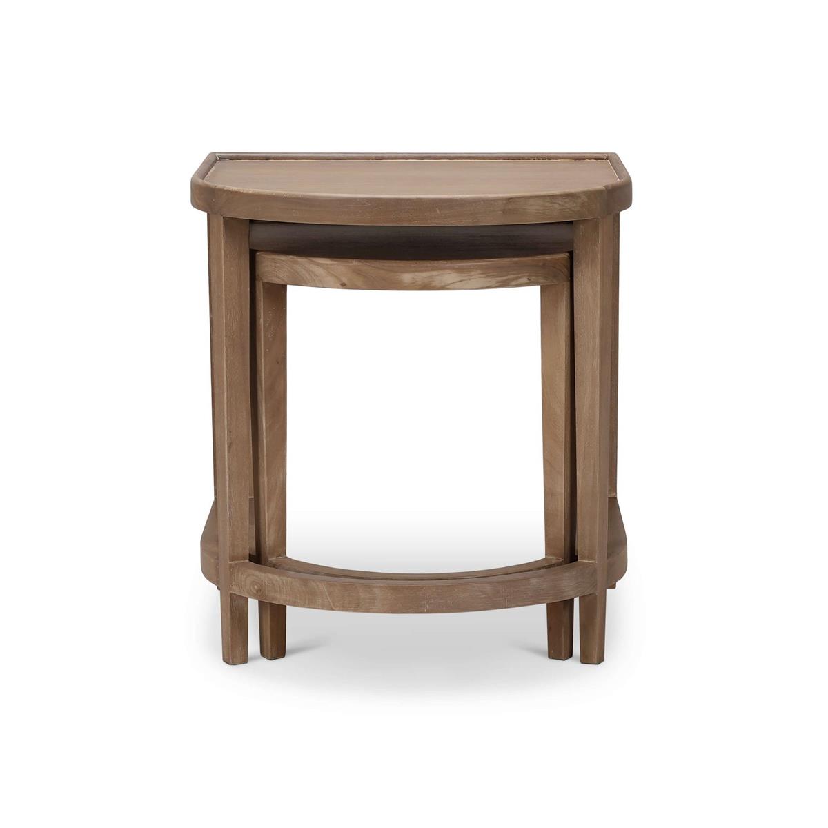 Wren 24" Mahogany Nesting End Tables - Sandbar