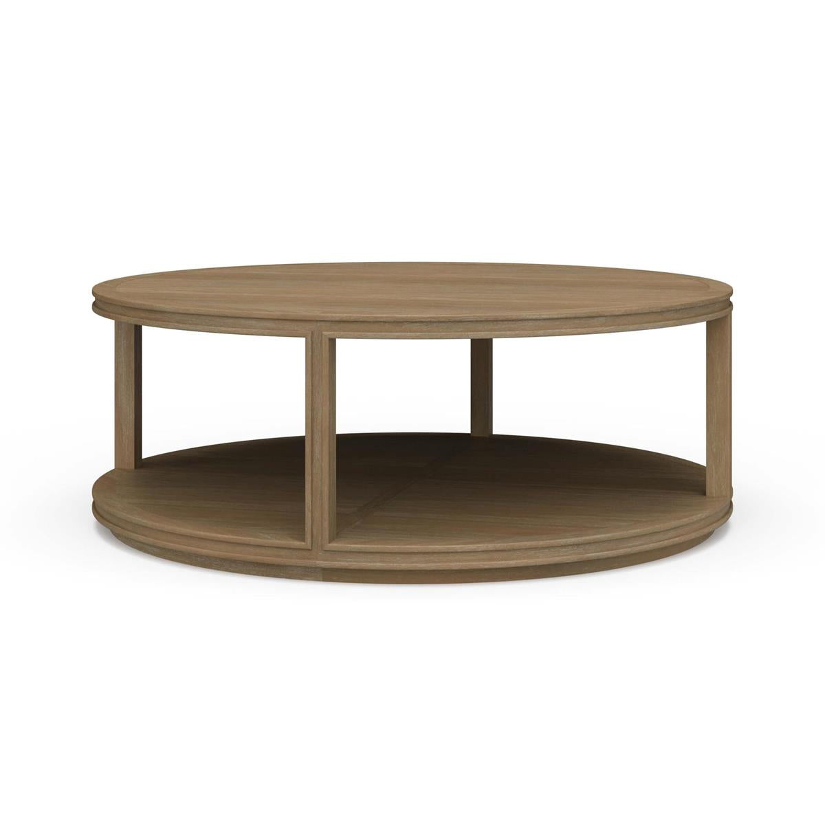 Fiona 48" Mahogany Round Coffee Table - Sandbar