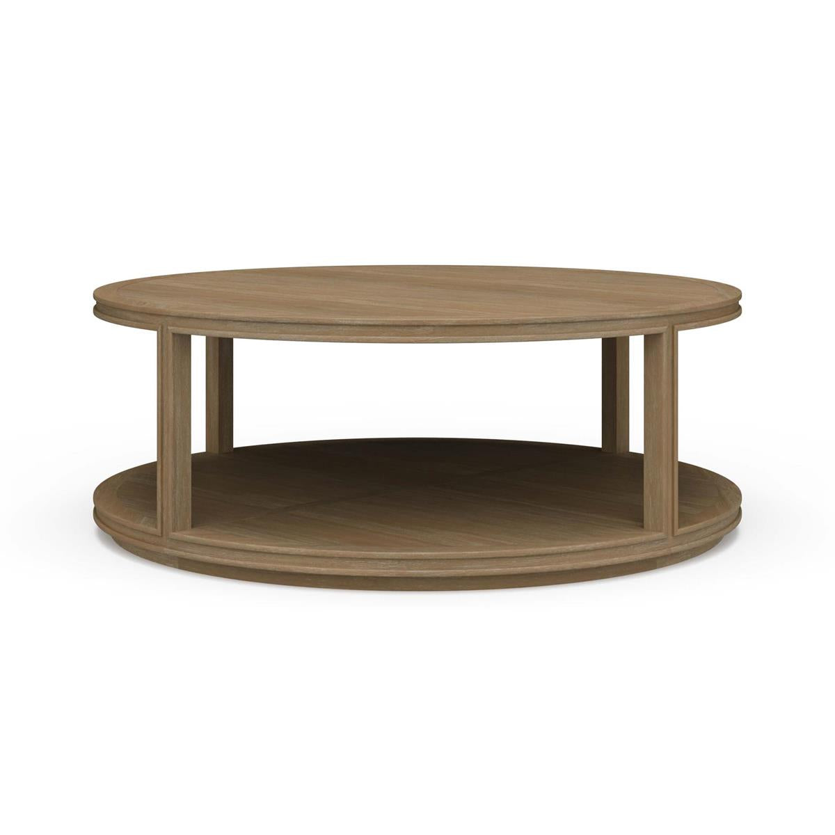 Fiona 48" Mahogany Round Coffee Table - Sandbar