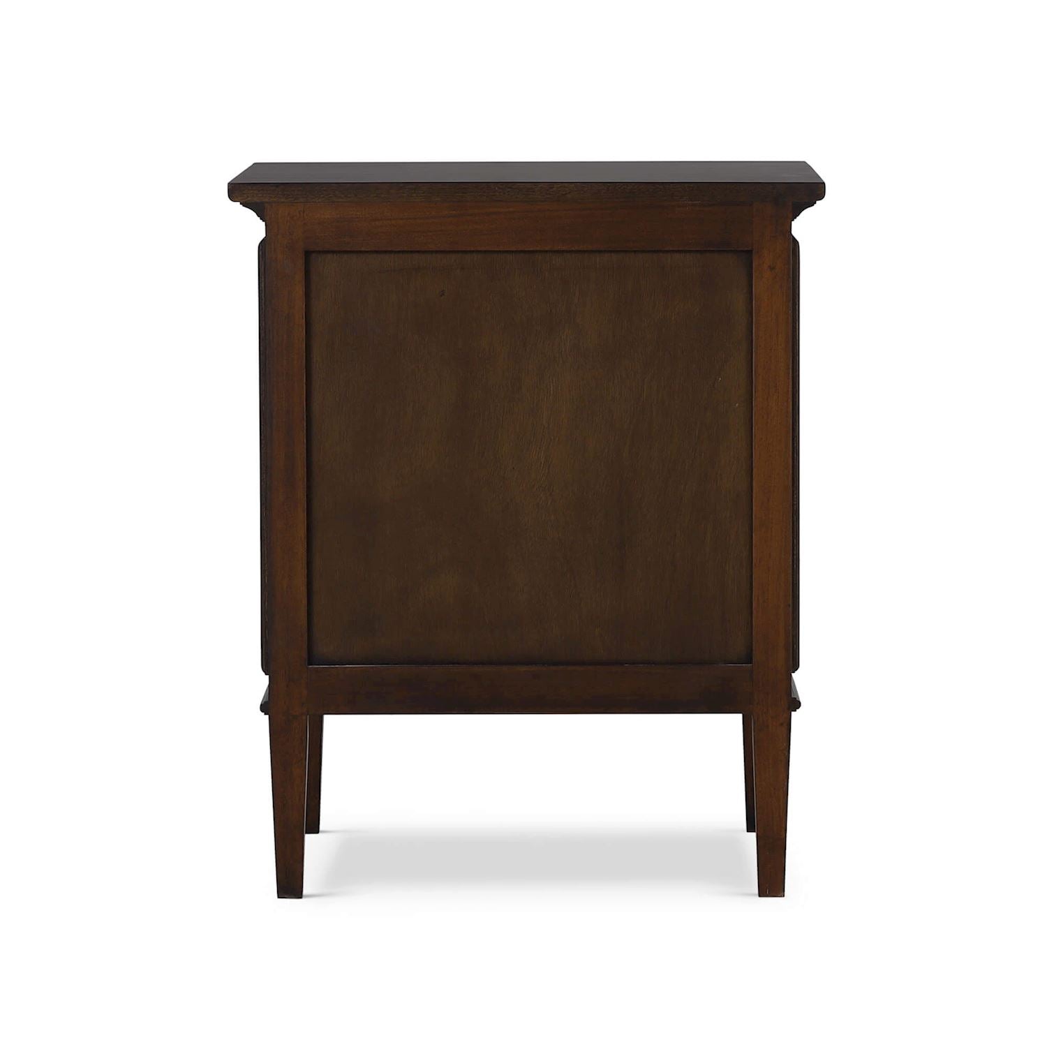 Inez 24" Mahogany 2 Drawer Nightstand - Teak Brown