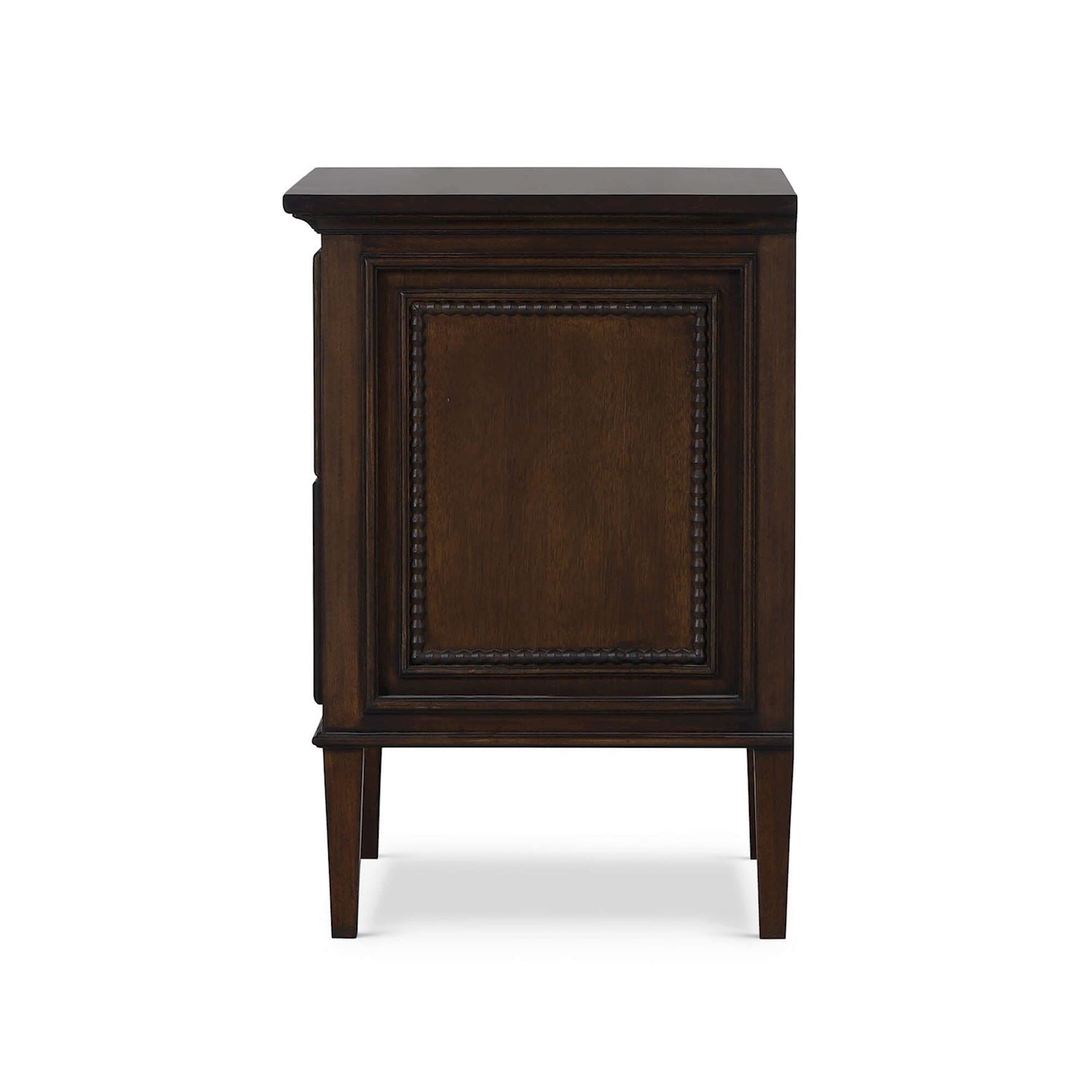 Inez 24" Mahogany 2 Drawer Nightstand - Teak Brown