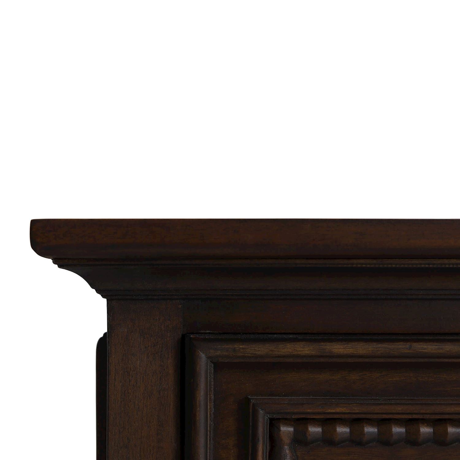 Inez 24" Mahogany 2 Drawer Nightstand - Teak Brown