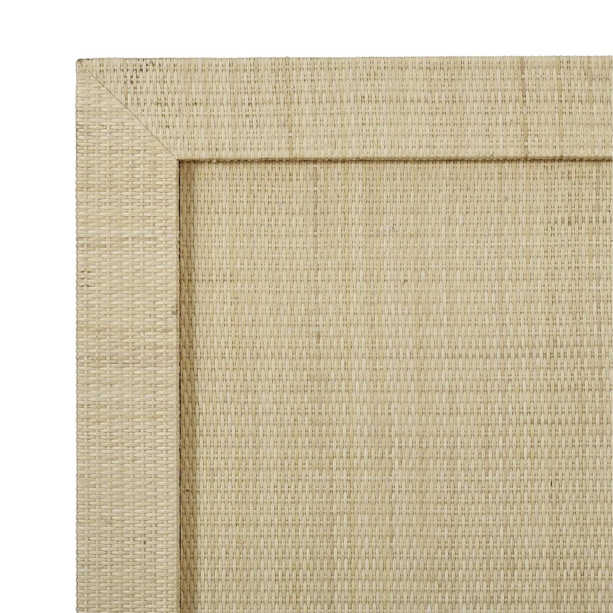 Hadley 64" Mahogany Queen Bed - Rattan