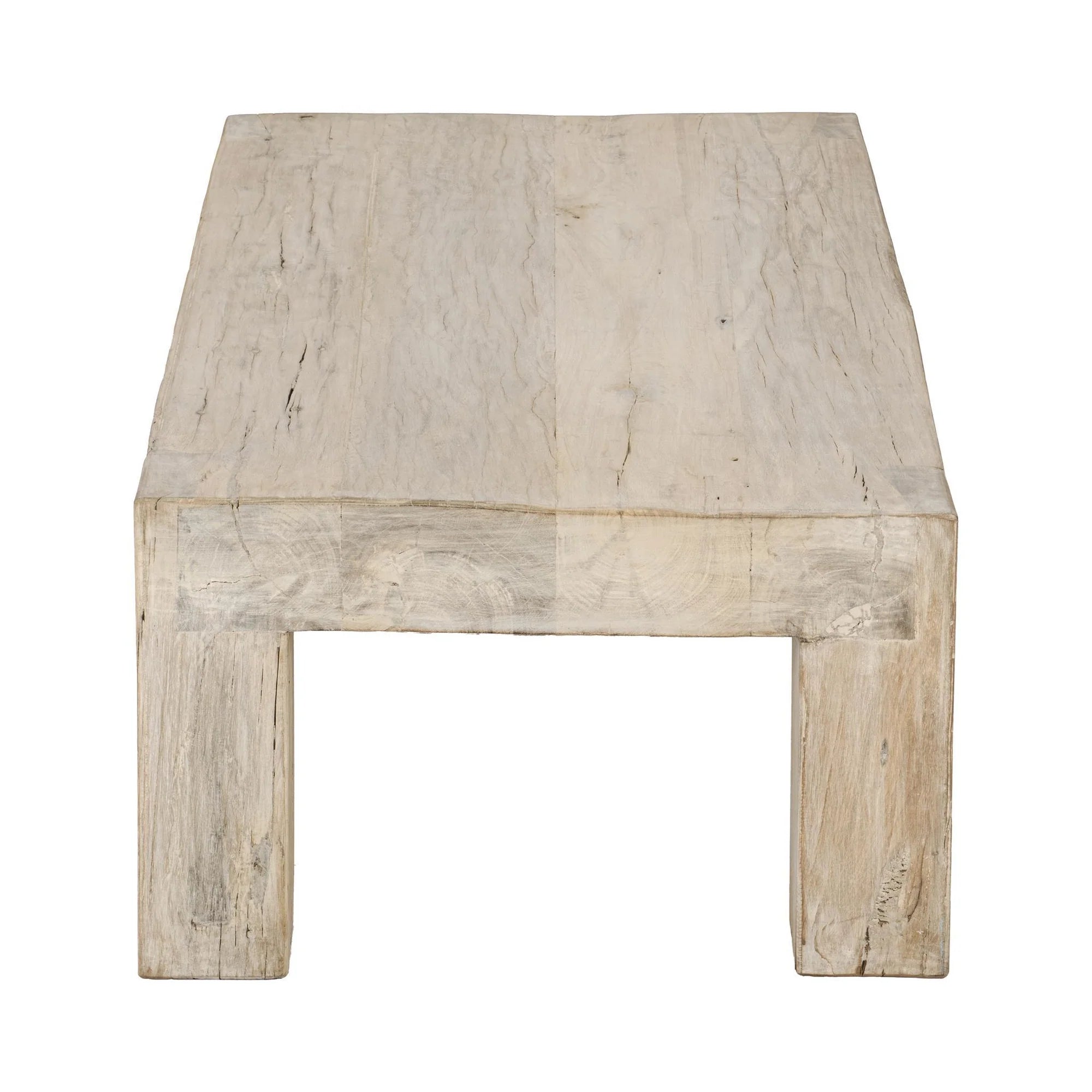 Leon 60" Reclaimed Oak Coffee Table - Light Natural