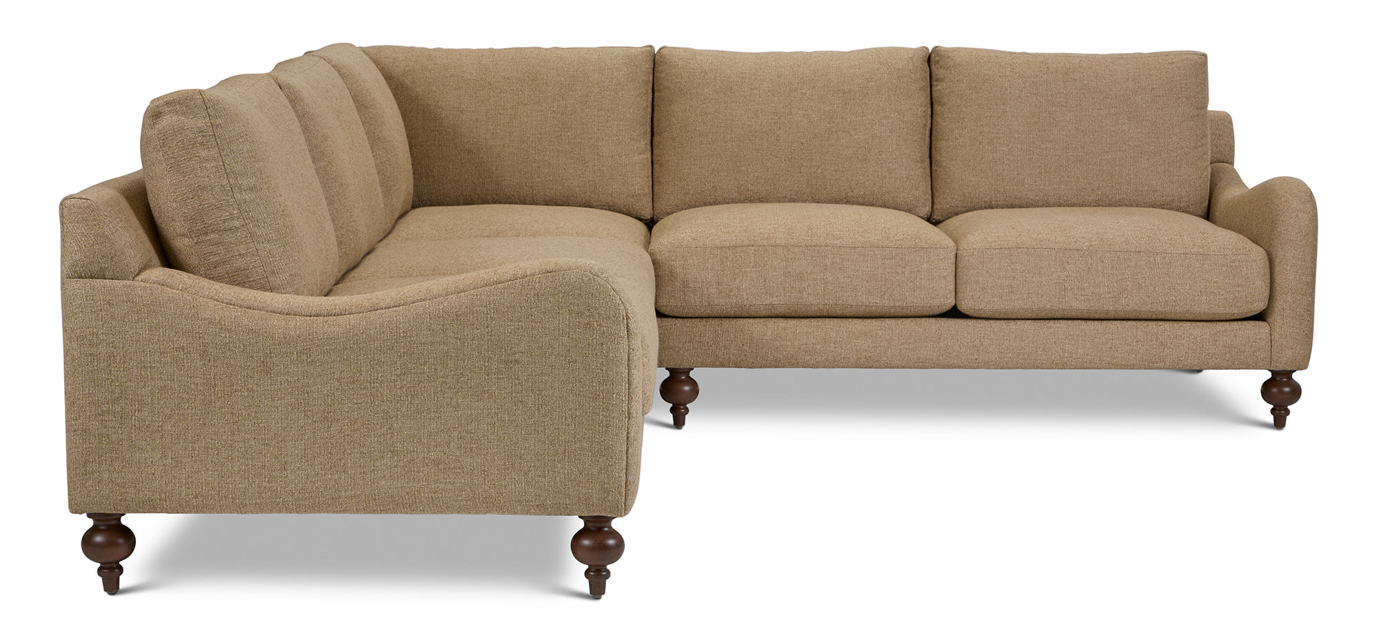 Anne 93" x 93" English Arm Express Ship 5 Cushion Sectional