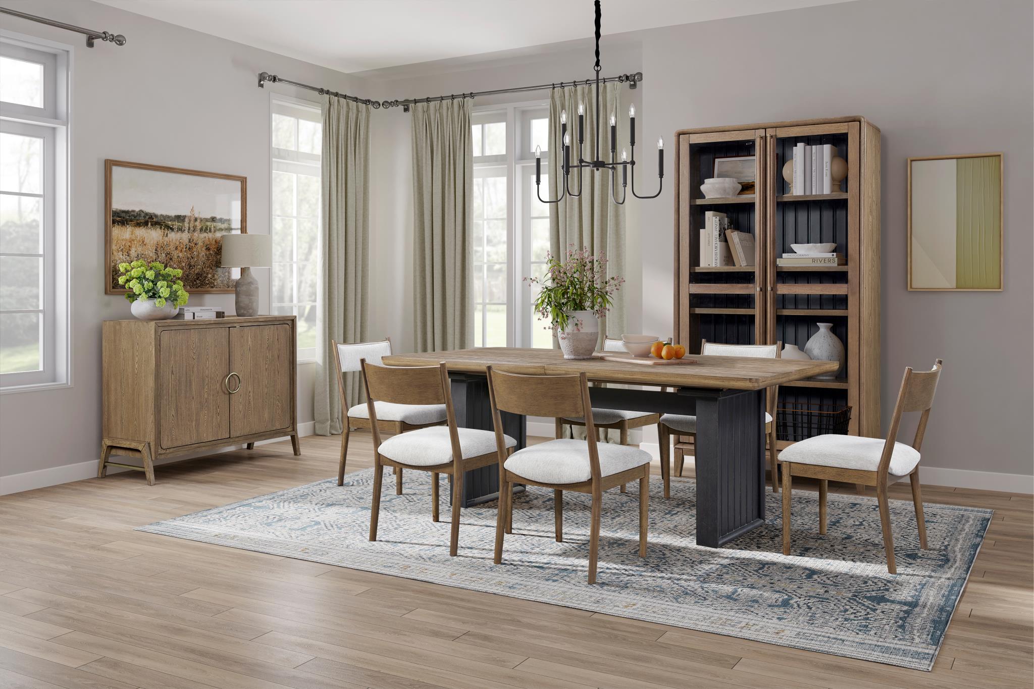 Morris Elm Dining Side Chair - Natural & Latte