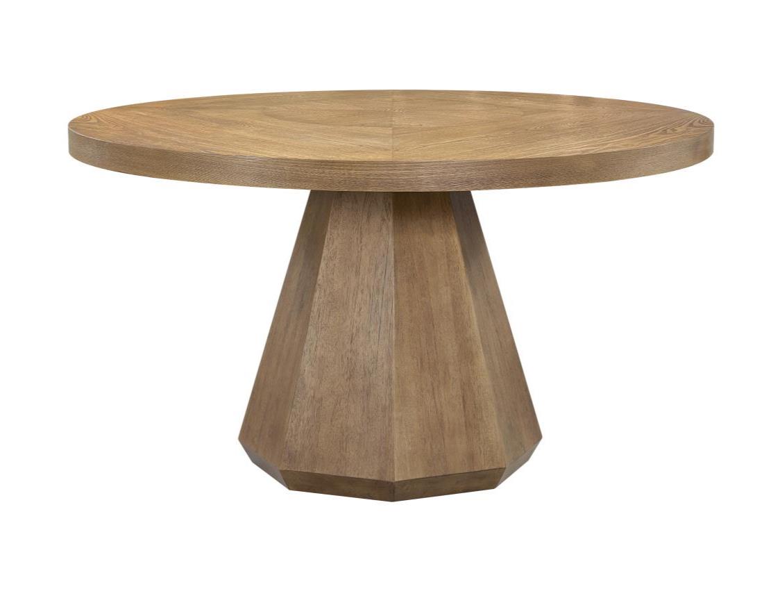 Wendell 54" Round Elm Dining Table - Latte