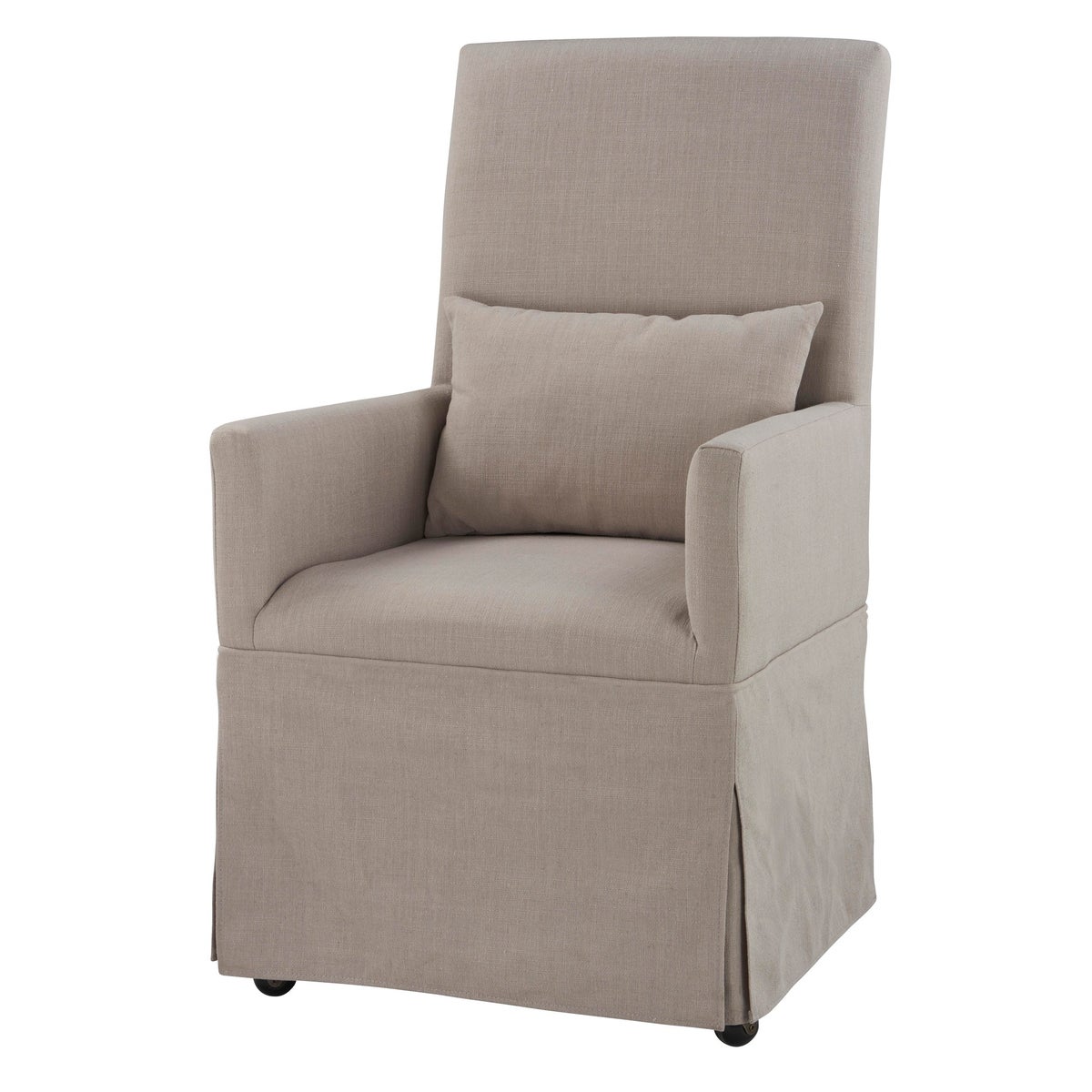 Mandy Slipcovered Arm Chair - Gray