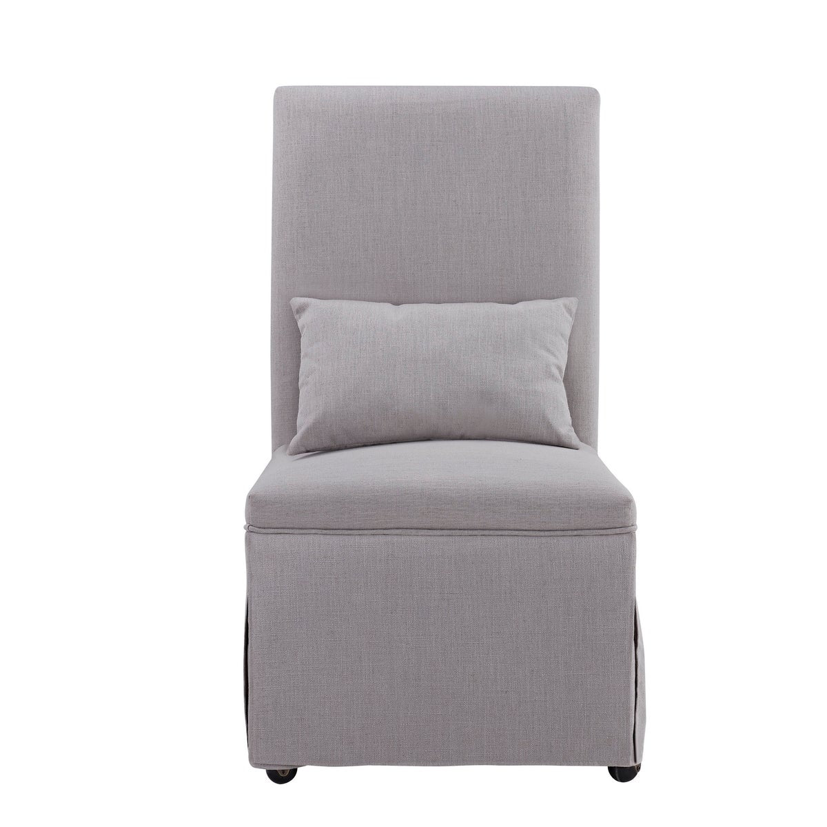 Mandy Slipcovered Side Chair - Gray