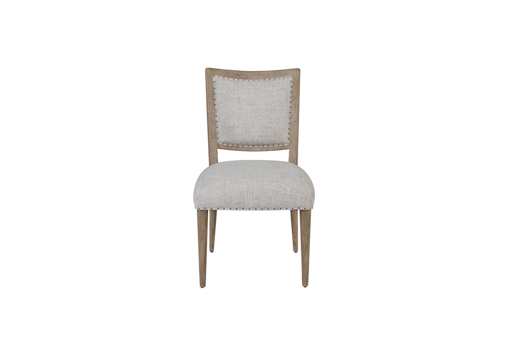 Marissa Upholstered Dining Chair - Almond + Driftwood