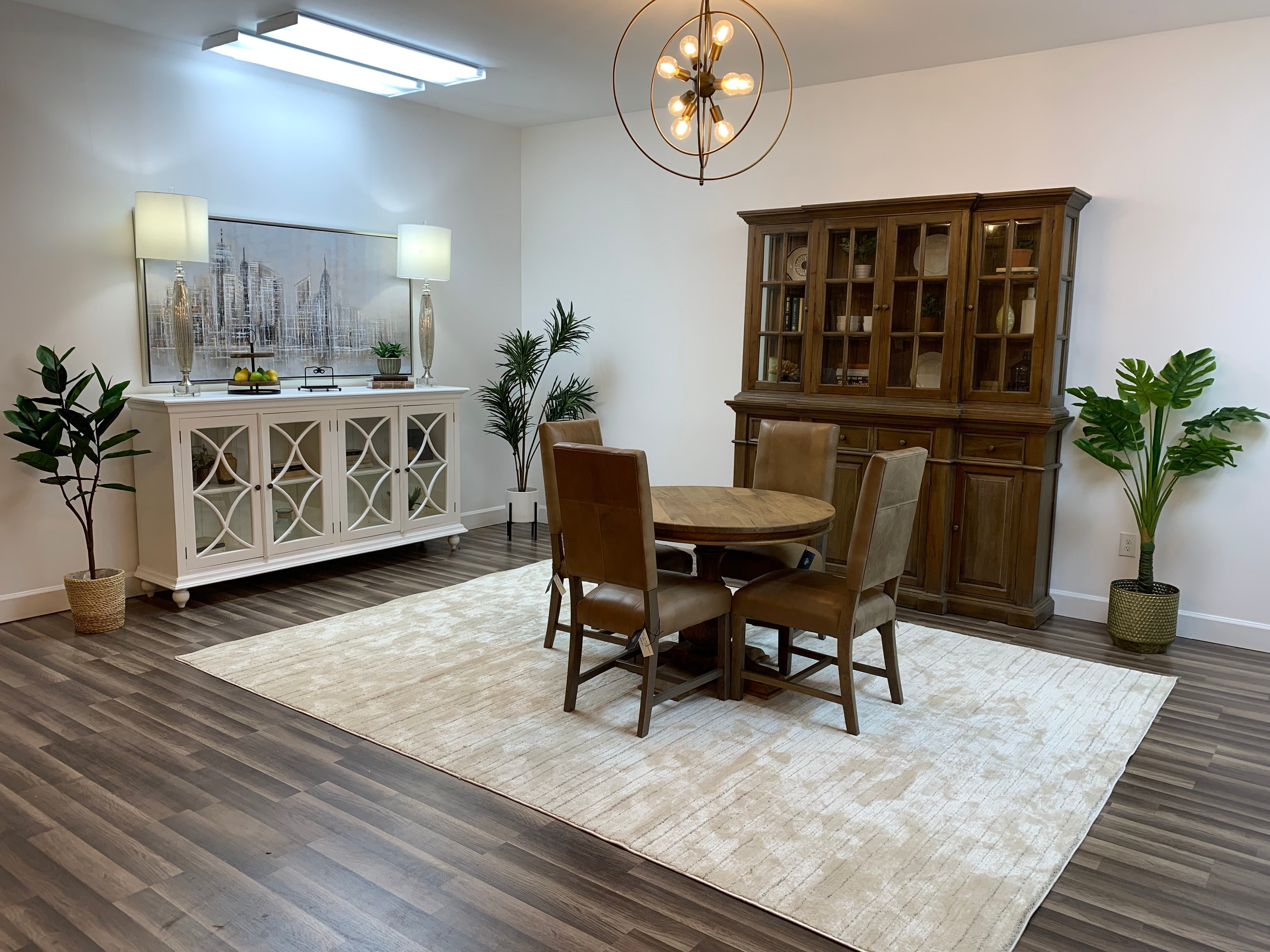 Marcia 42" Acacia Round Dining Table - Natural