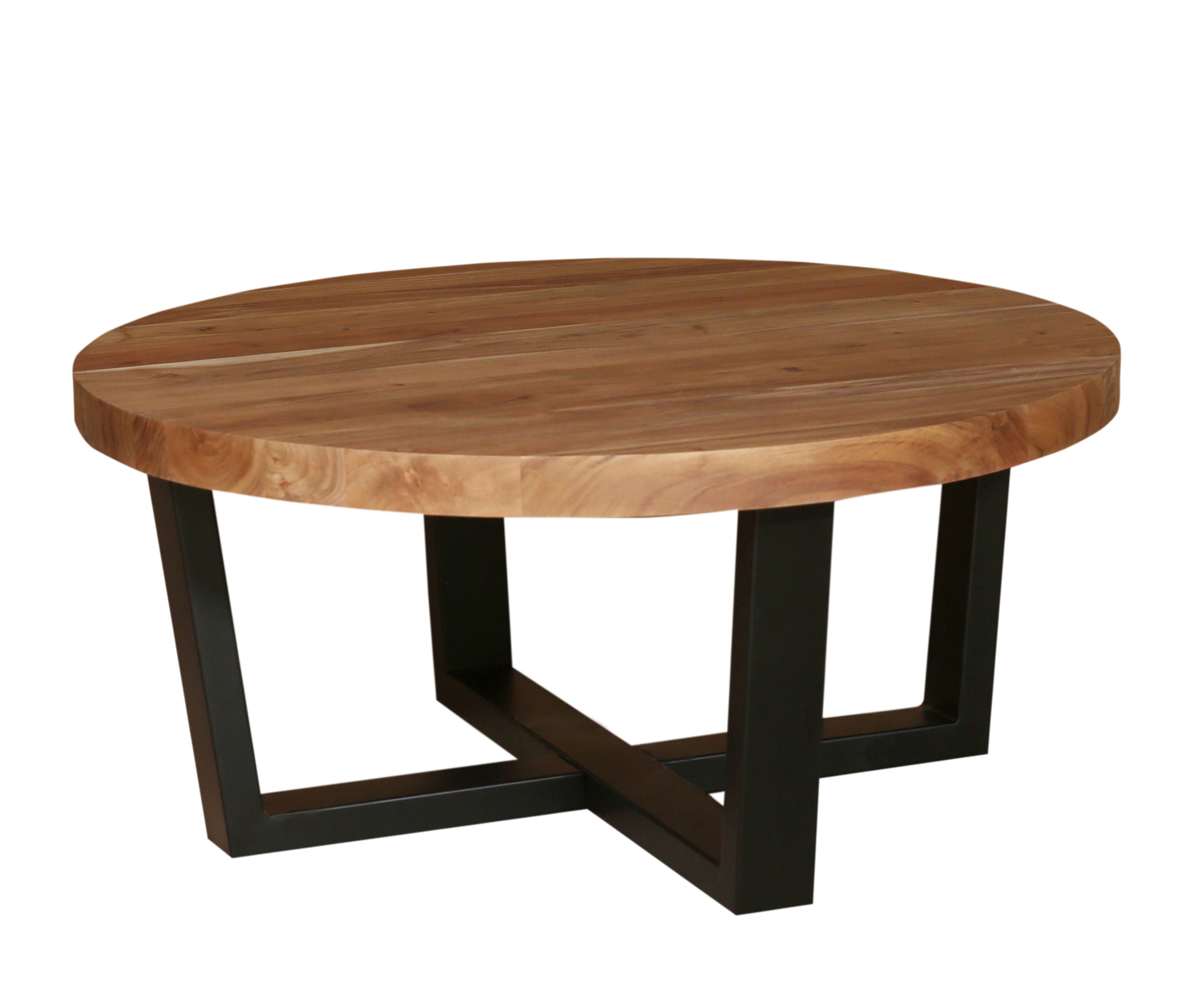 Malcolm Acacia 40" Round Coffee Table - Natural