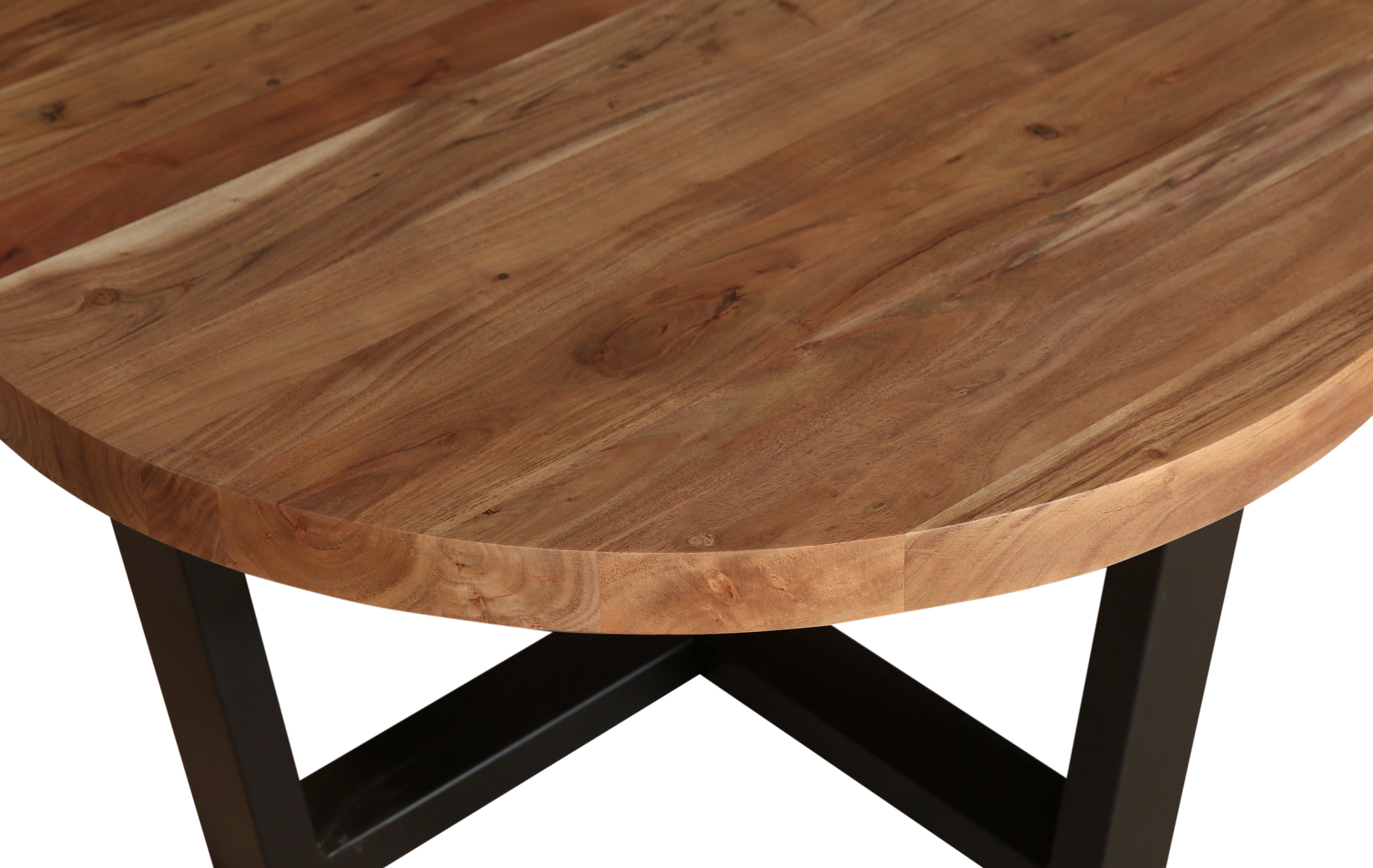 Malcolm Acacia 40" Round Coffee Table - Natural