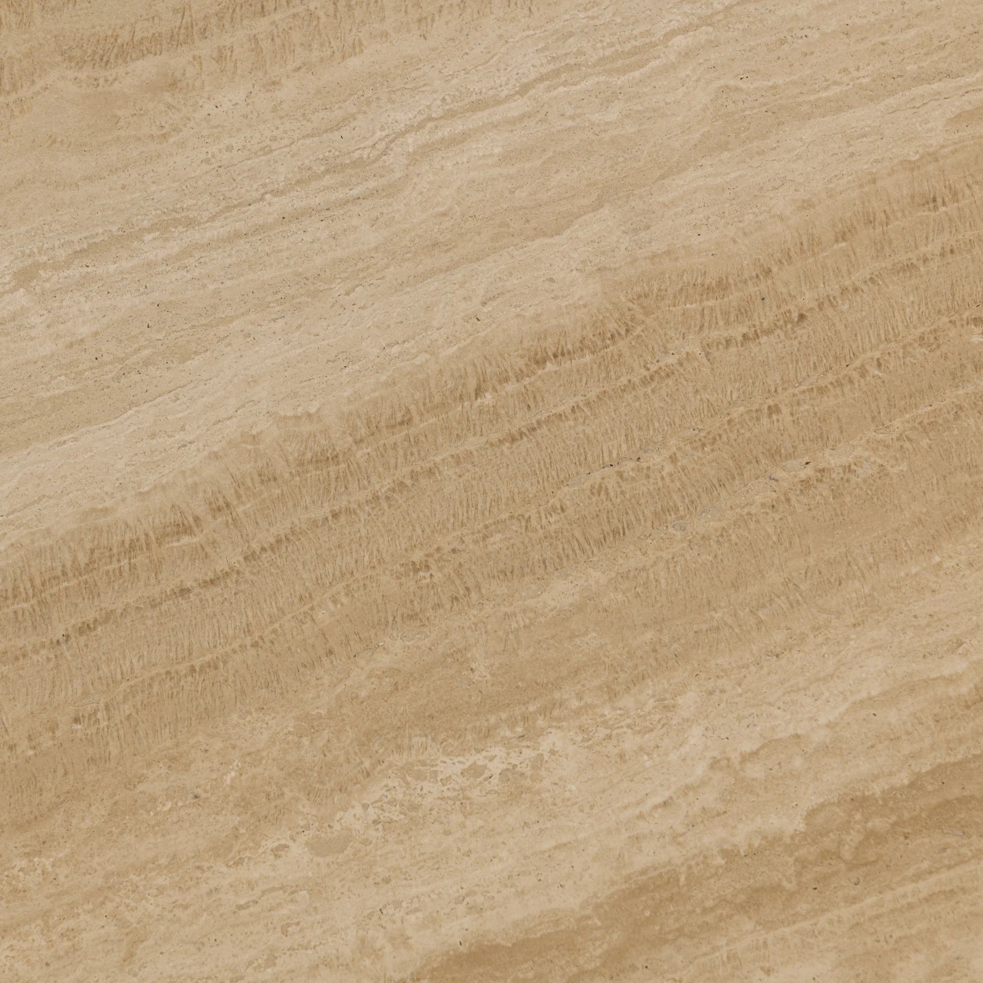 Wesley 24" Round Travertine End Table - Tan