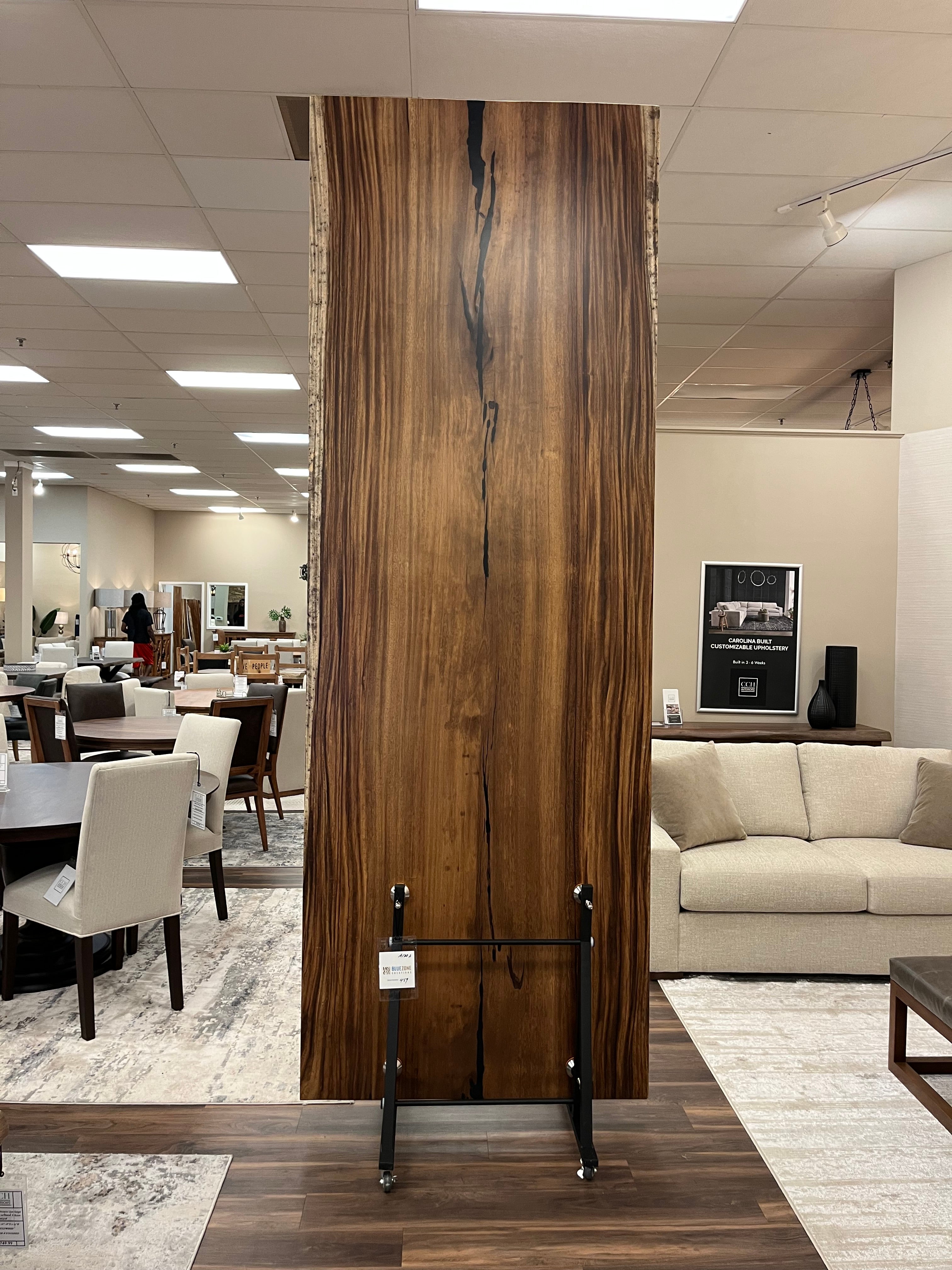 Avellanas 120" Guanacaste Live Edge Dining Table - Natural- SN459