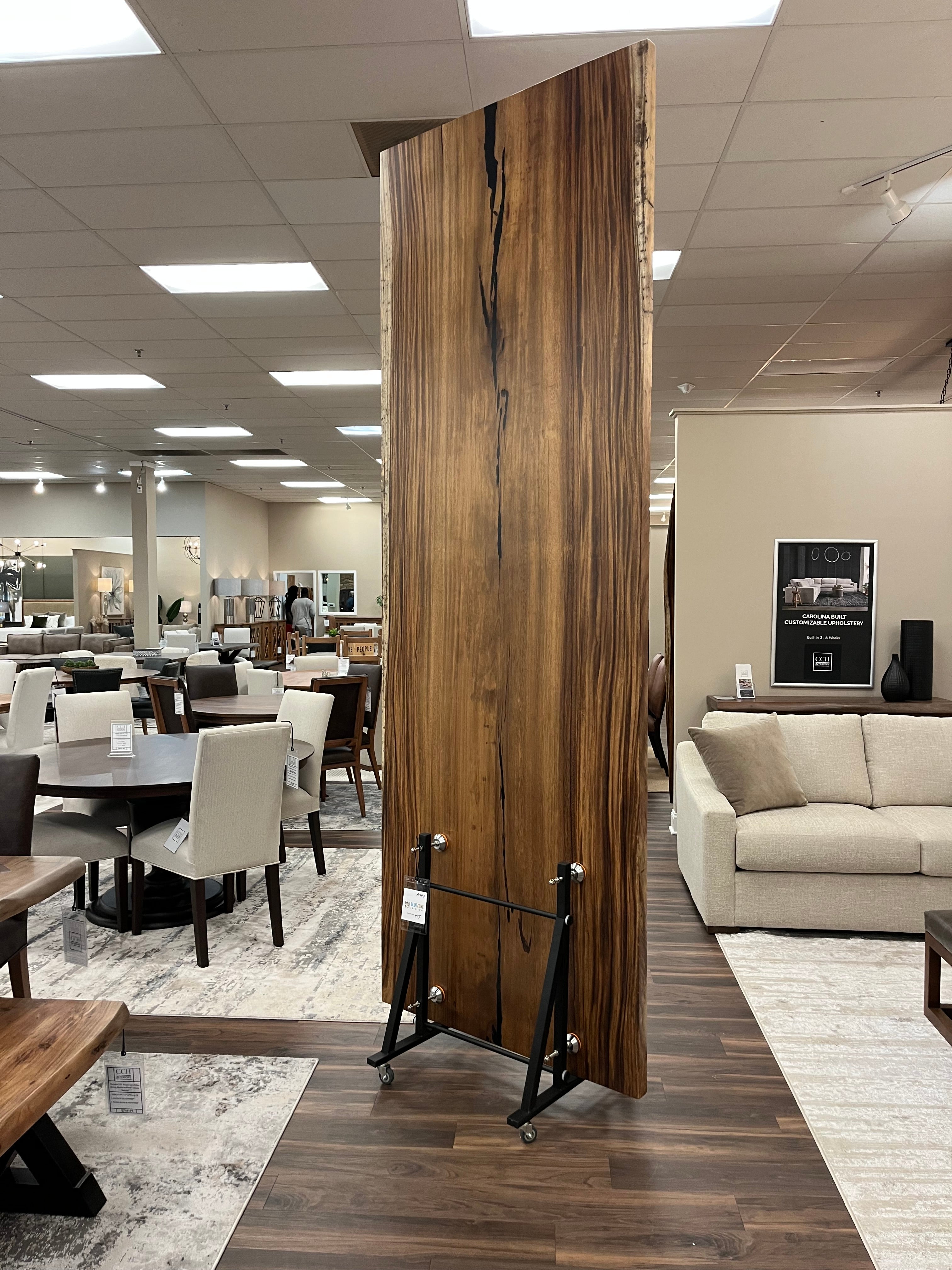 Avellanas 120" Guanacaste Live Edge Dining Table - Natural- SN459