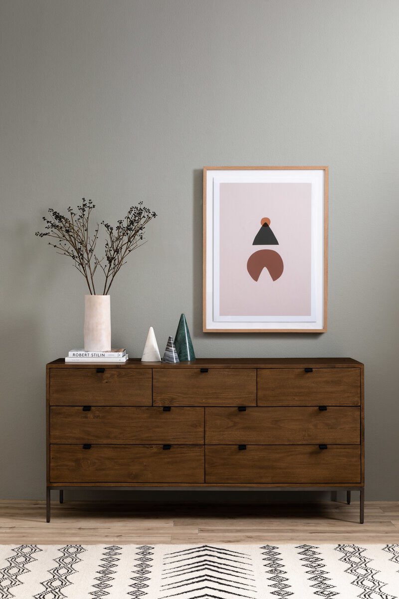 Marcel 70" 7 Drawer Dresser - Auburn Poplar