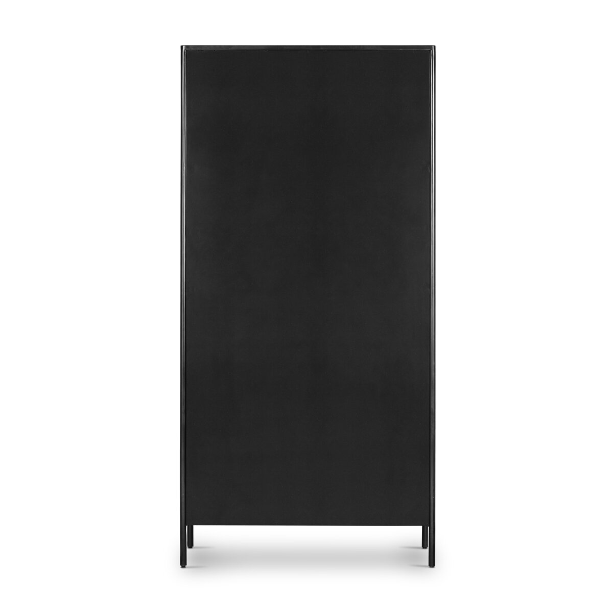 Ellington 38" 2 Door Tall Cabinet - Black Iron + Bronze