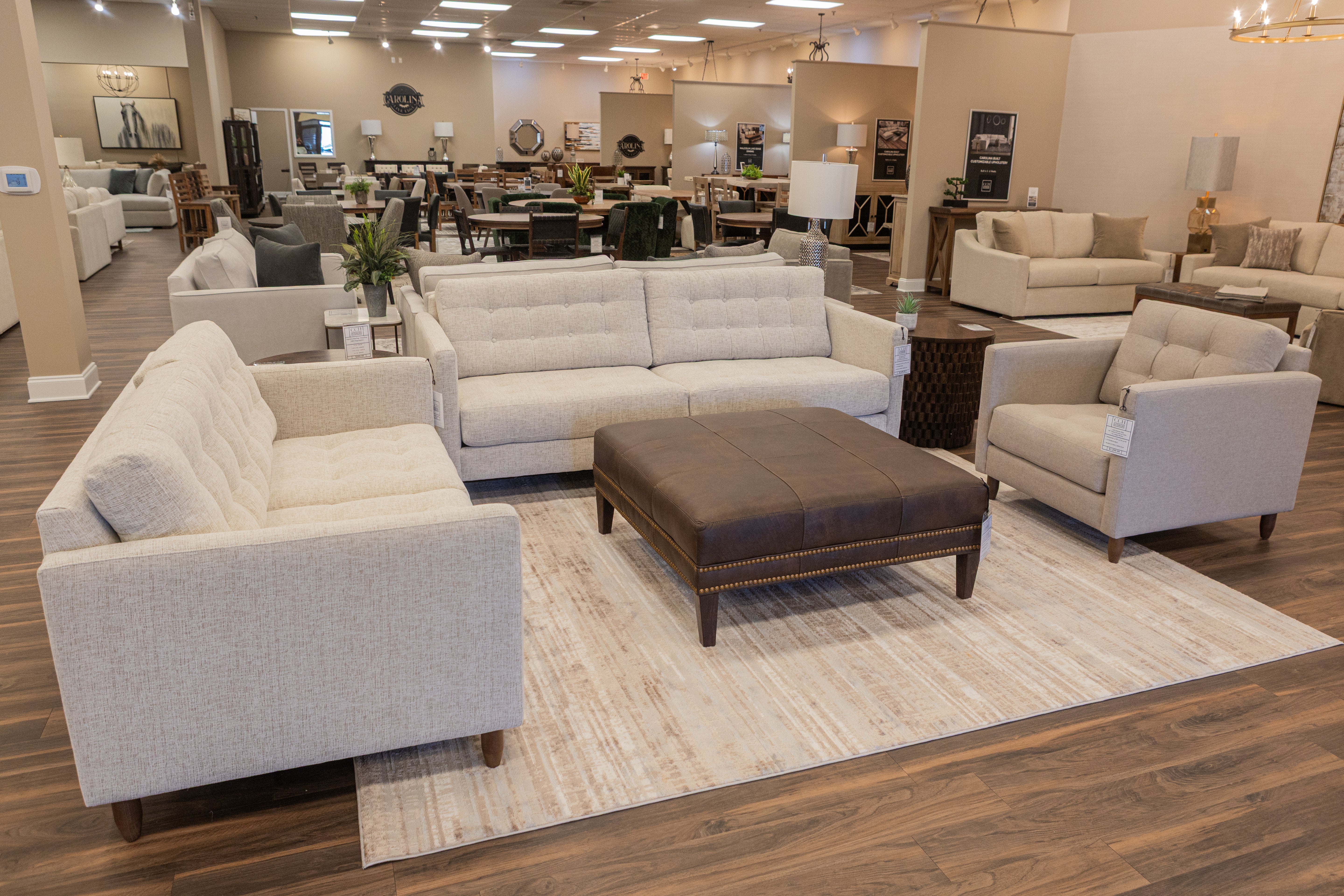 Josh Express Ship Tufted 70" 2 Cushion Loveseat - Performance Crushed Snow