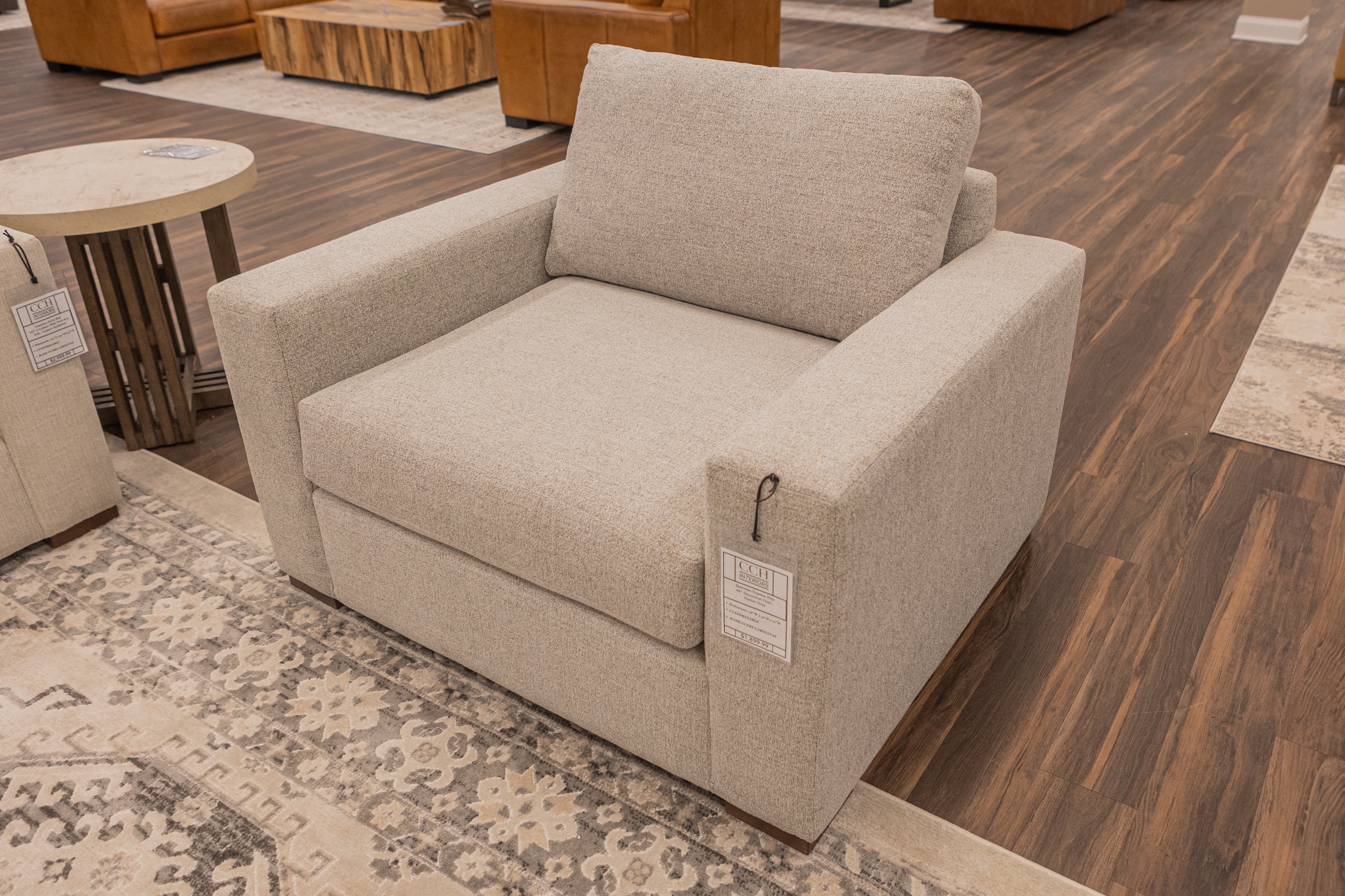 Gretchen Express Ship 48" Chair & Half - Harbor Grey