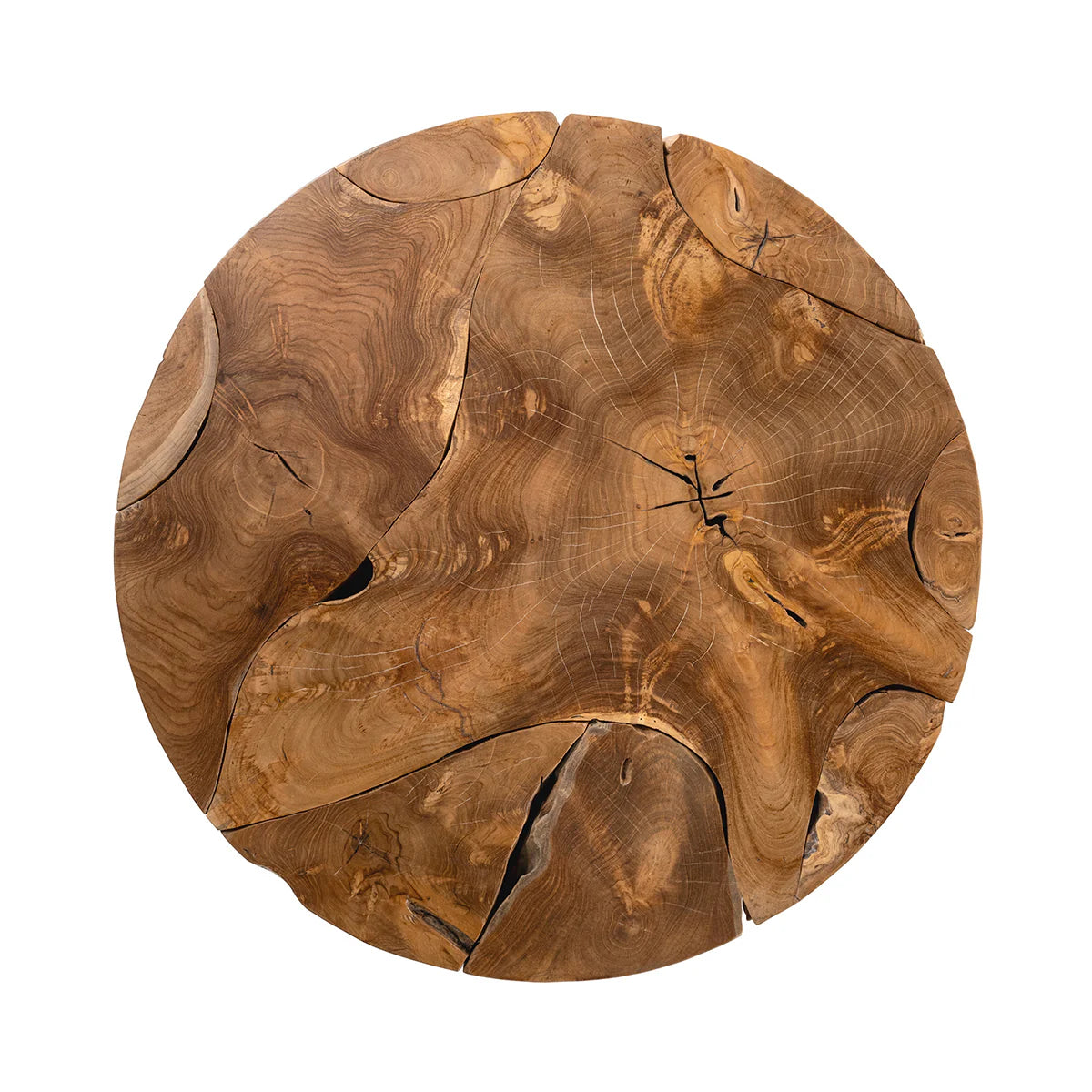 Daphene 32" Solid Wood Round Coffee Table - Natural