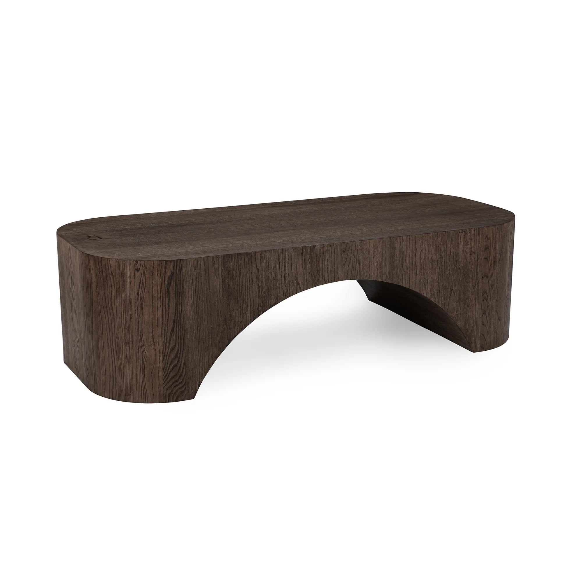 Ryker 60" Oak Coffee Table - Rustwood Brown