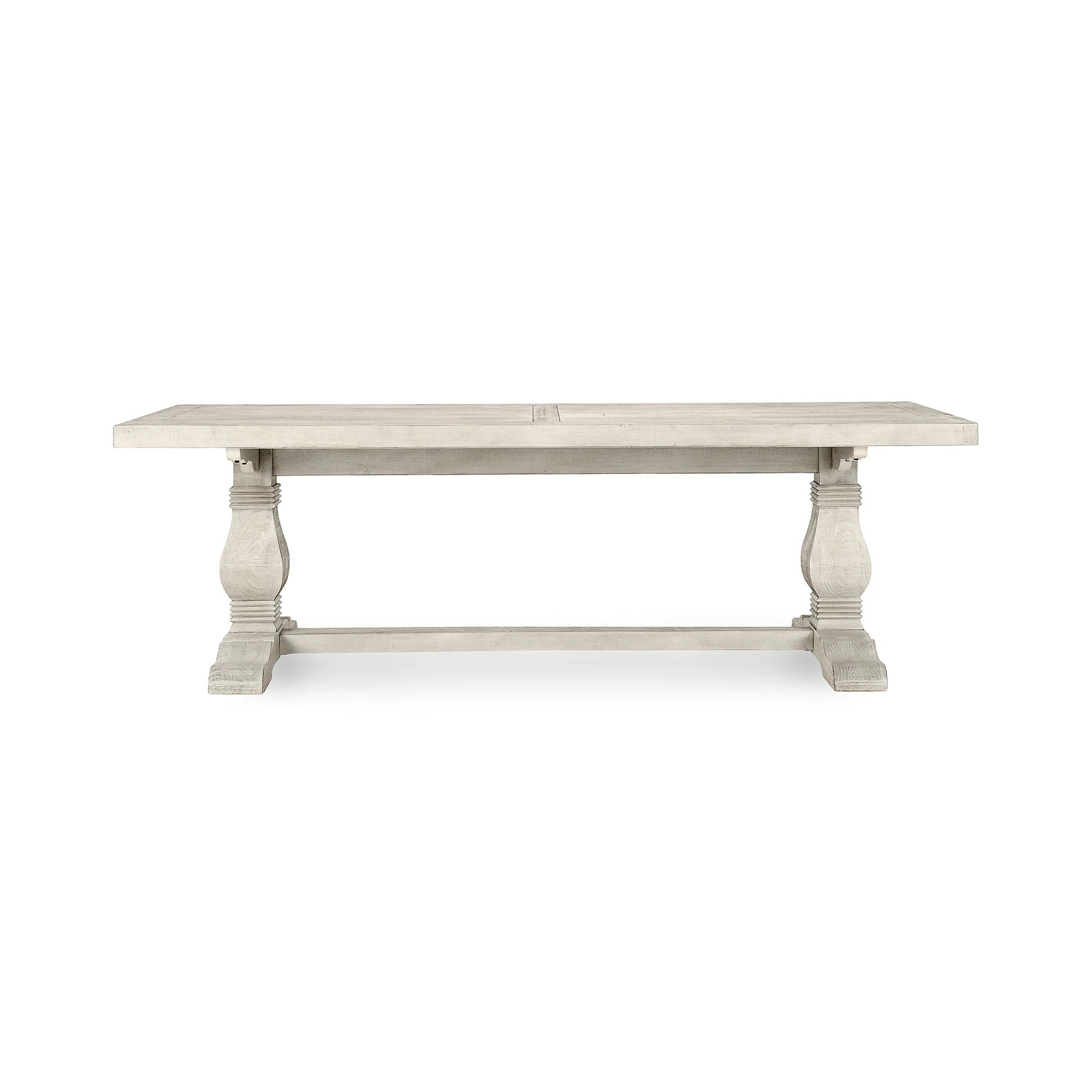 Luke 94" Reclaimed Pine Dining Table - Ivory Wash